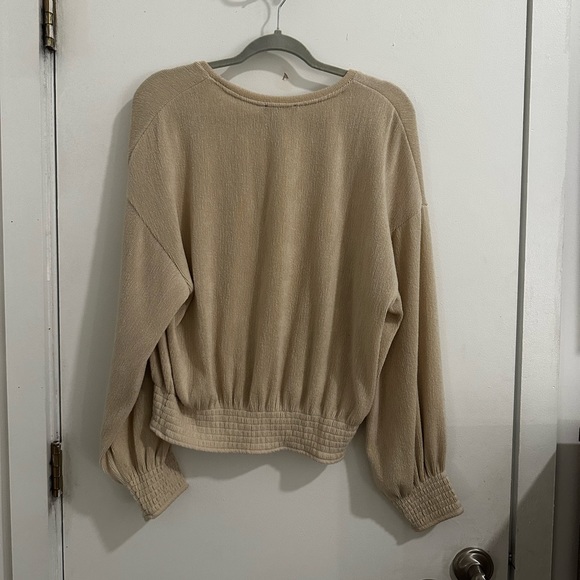 Zara Tan Ribbed Sweater - Picture 3 of 3